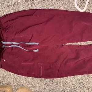 Figs Maroon Jogger scrub pants